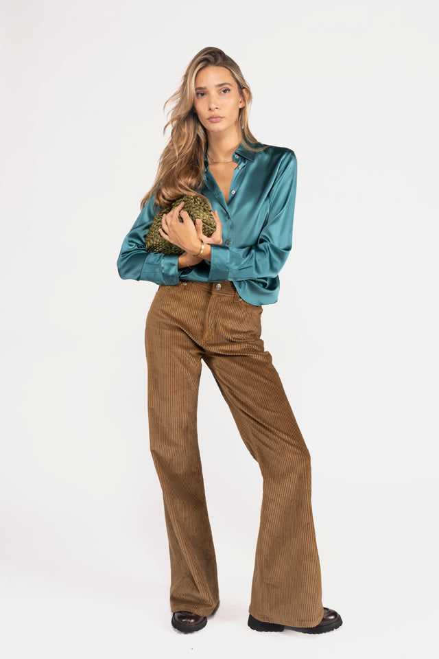 CAMICIA RASO SETA STRETCH