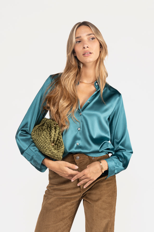 CAMICIA RASO SETA STRETCH