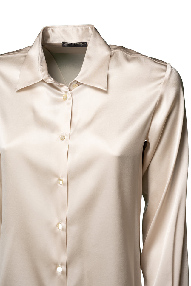 CAMICIA RASO SETA STRETCH