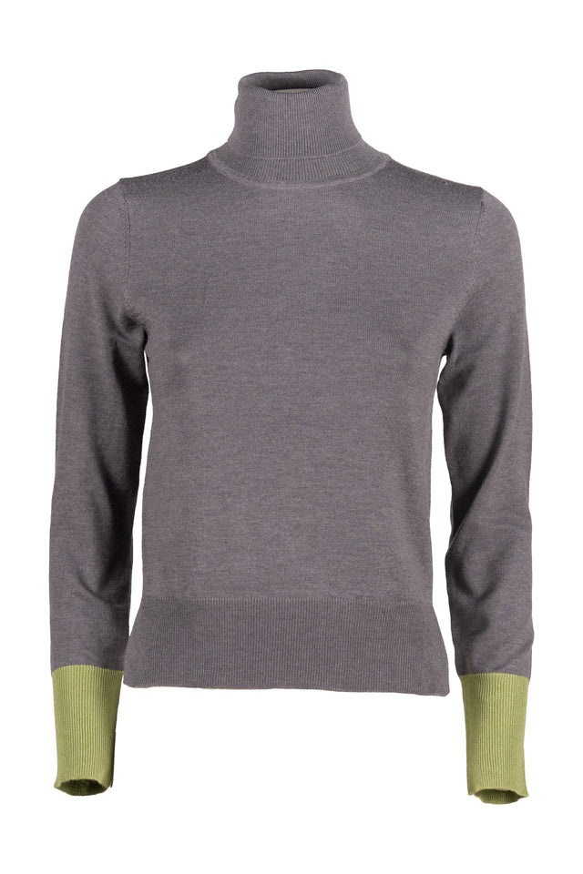MAGLIA DOLCEVITA POLSINO CONTRASTO