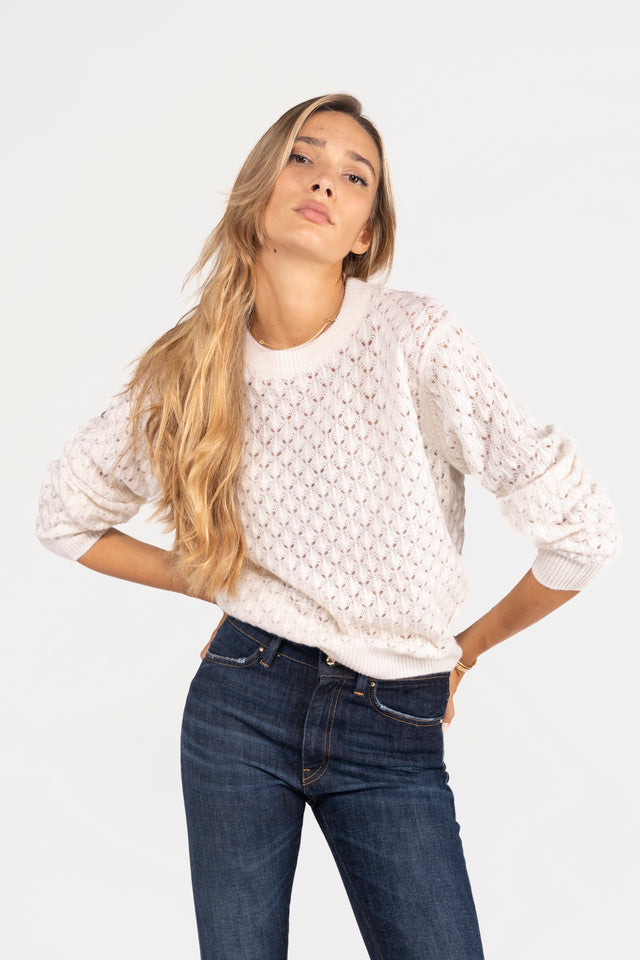 MAGLIA TRAFORATA CACHEMIRE