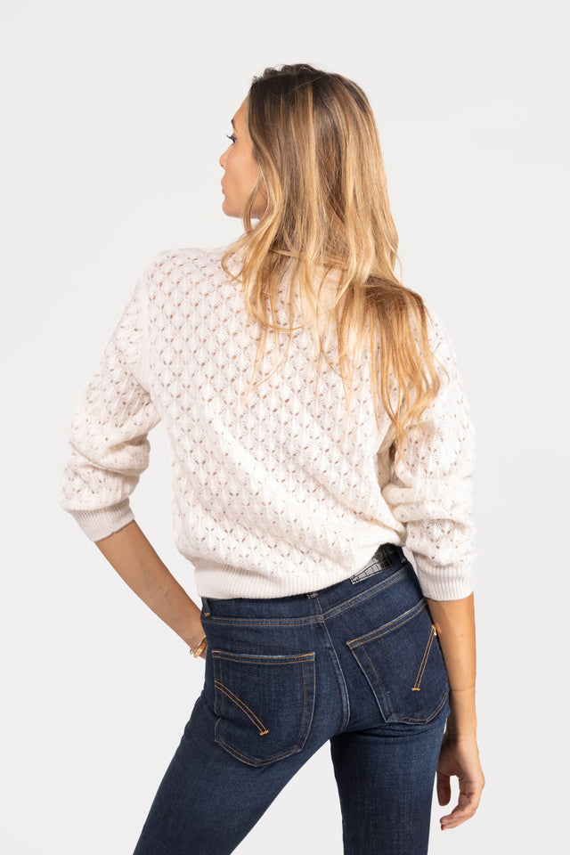 MAGLIA TRAFORATA CACHEMIRE