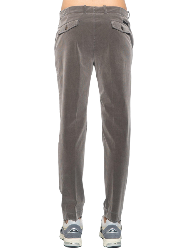 PANTALONE TECNICO CHINO VELLUTO GRIGIO TORTORA