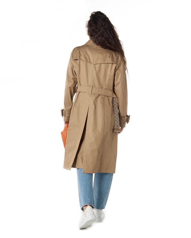 TRENCH CONT CINTURA MONOGRAM