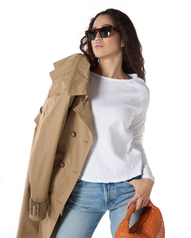 TRENCH CONT CINTURA MONOGRAM