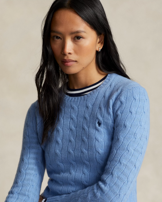 MAGLIA TRECCIA GIROCOLLO DONNA