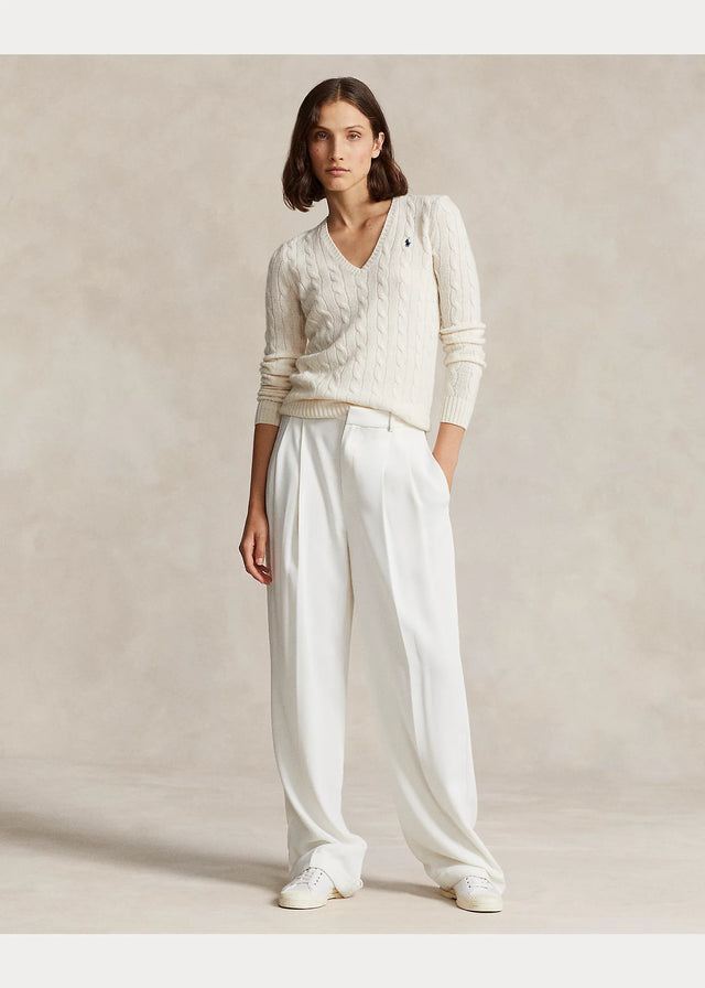 MAGLIA TRECCIA SCOLLO V DONNA