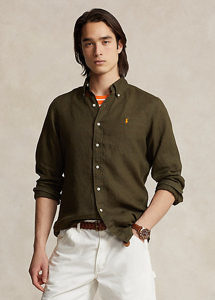 Camicia in lino Slim-Fit