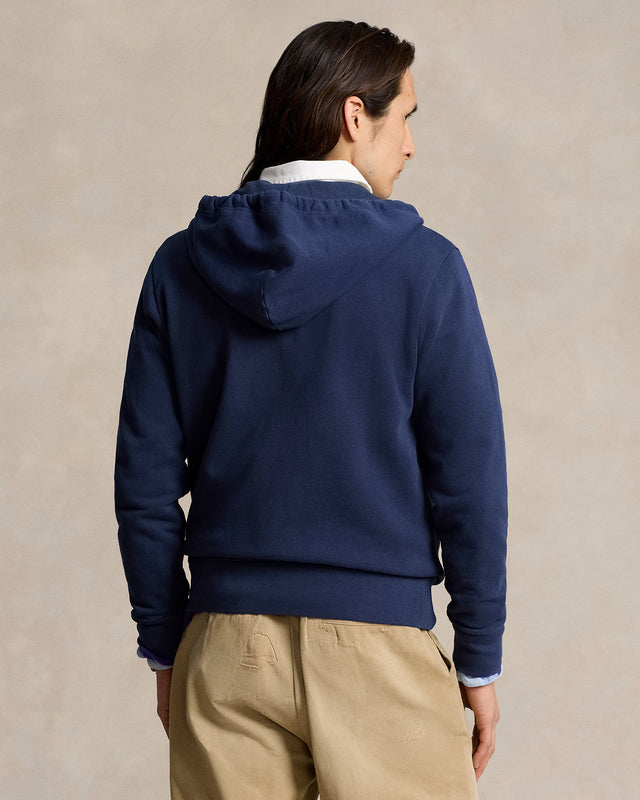 Felpa cappuccio cotone loopback