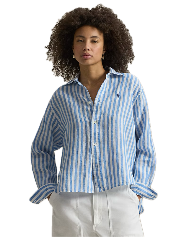 CAMICIA LINO CROP RALPH