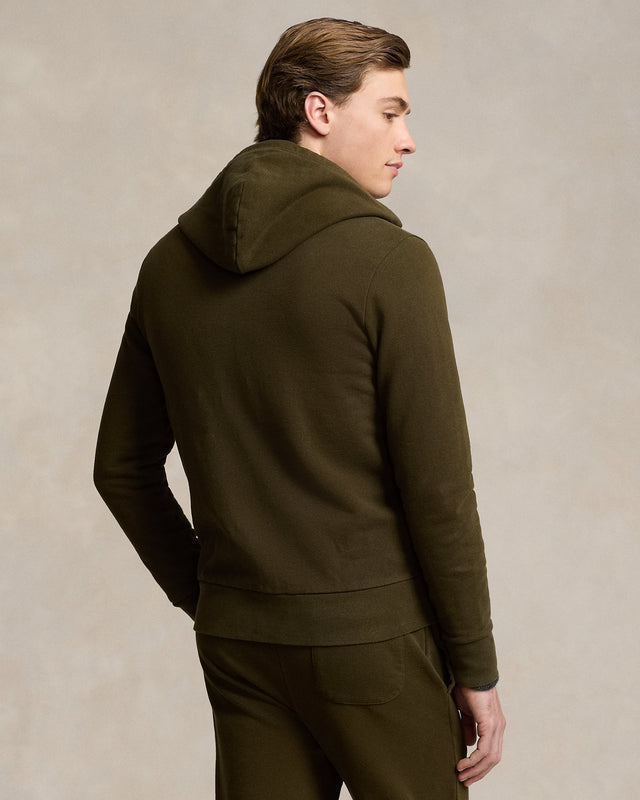 Felpa con cappuccio in cotone loopback