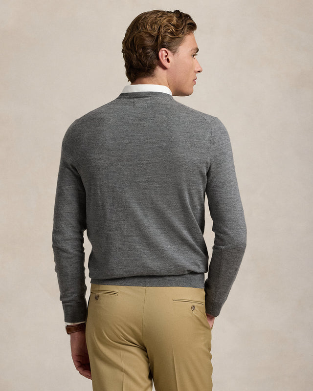 Maglia girocollo lana Slim-Fit