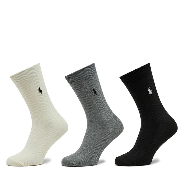 Set di 3 paia di calzini lunghi da donna