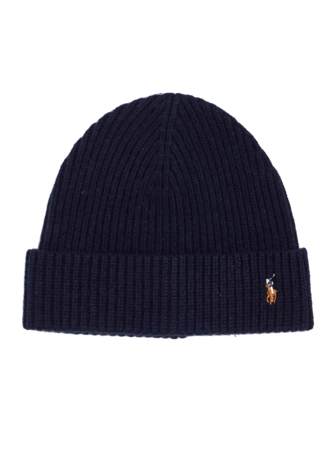 CAPPELLO MISTO LANA BLU NAVY