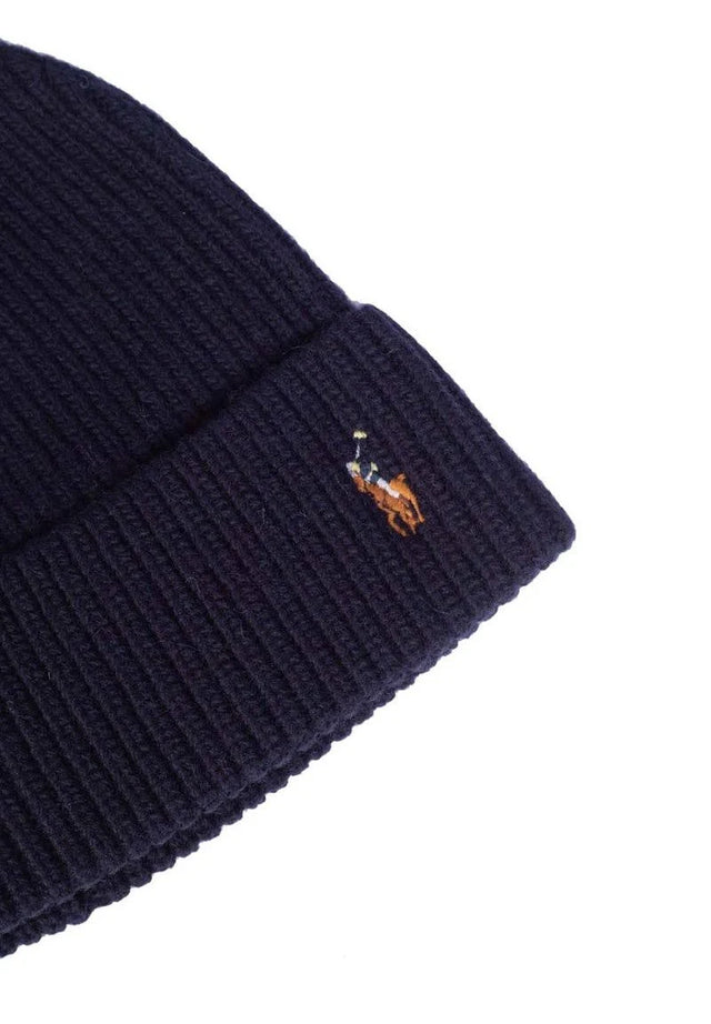 CAPPELLO MISTO LANA BLU NAVY