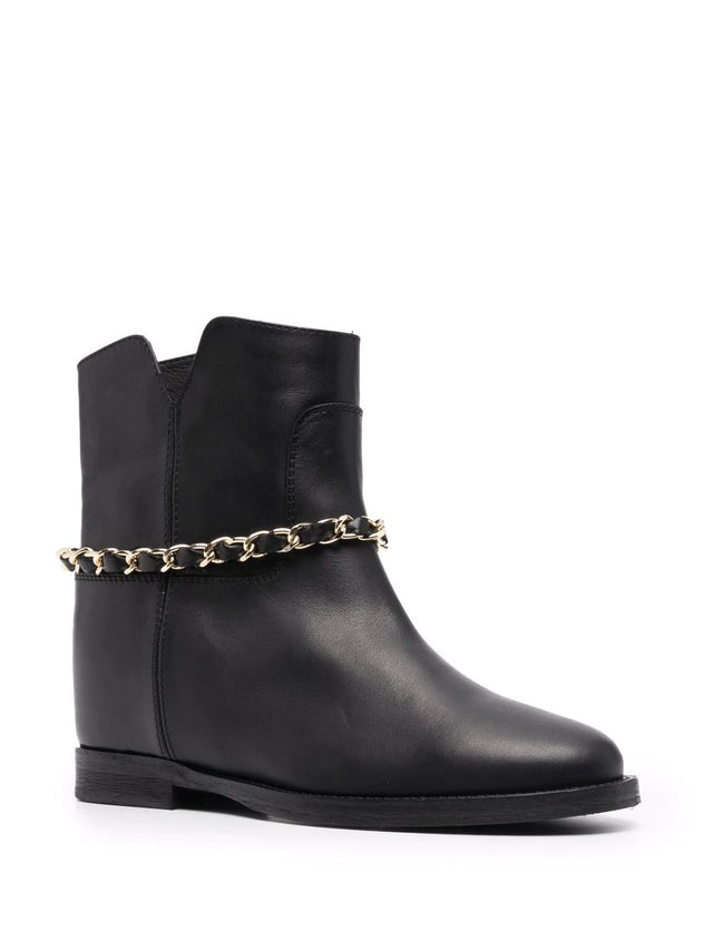 STIVALE PELLE BASSO CATENA REMOVIBILE