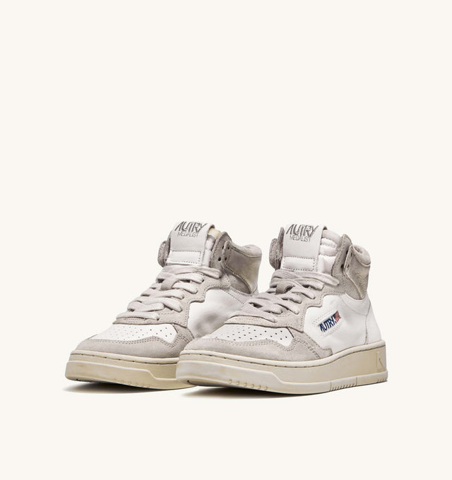AUTRY MID PLATINUM SUEDE