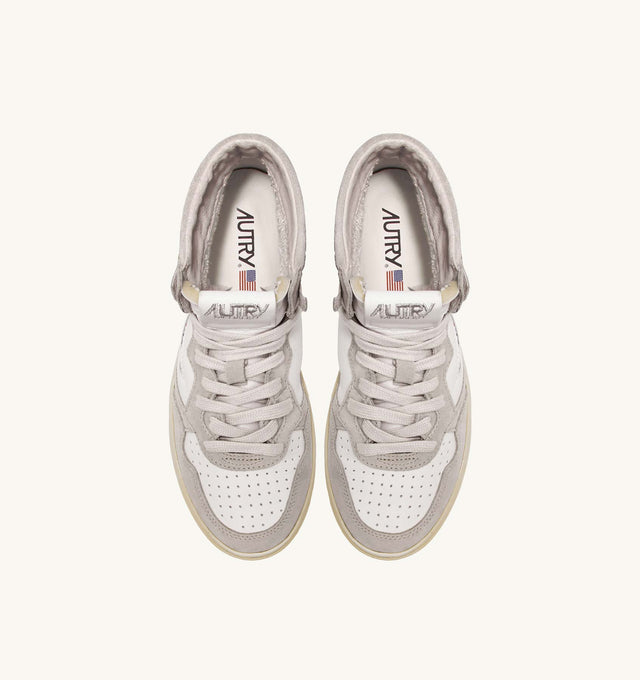 AUTRY MID PLATINUM SUEDE