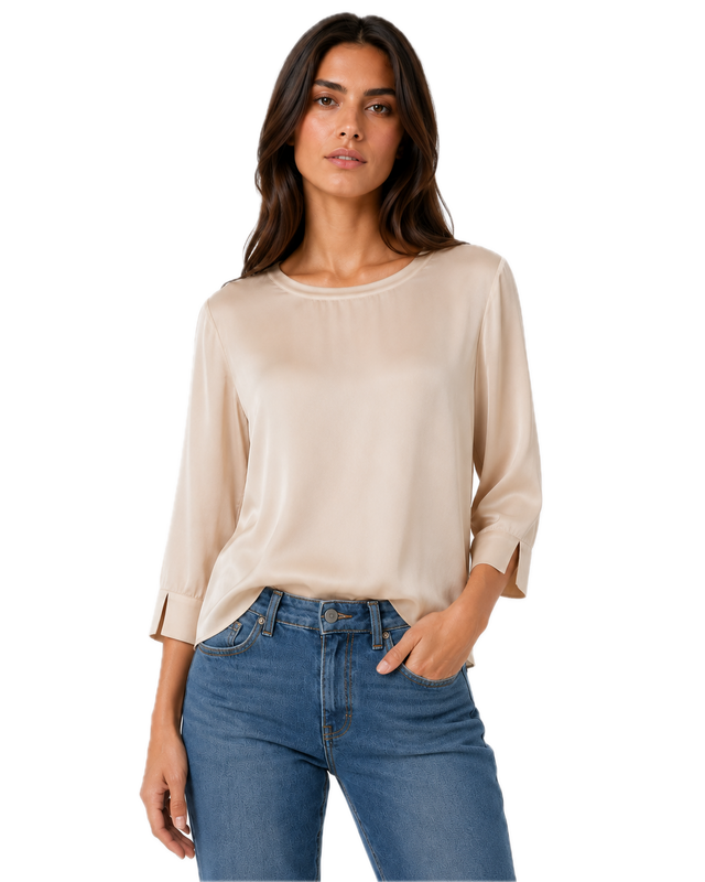 BLUSA SETA LINO