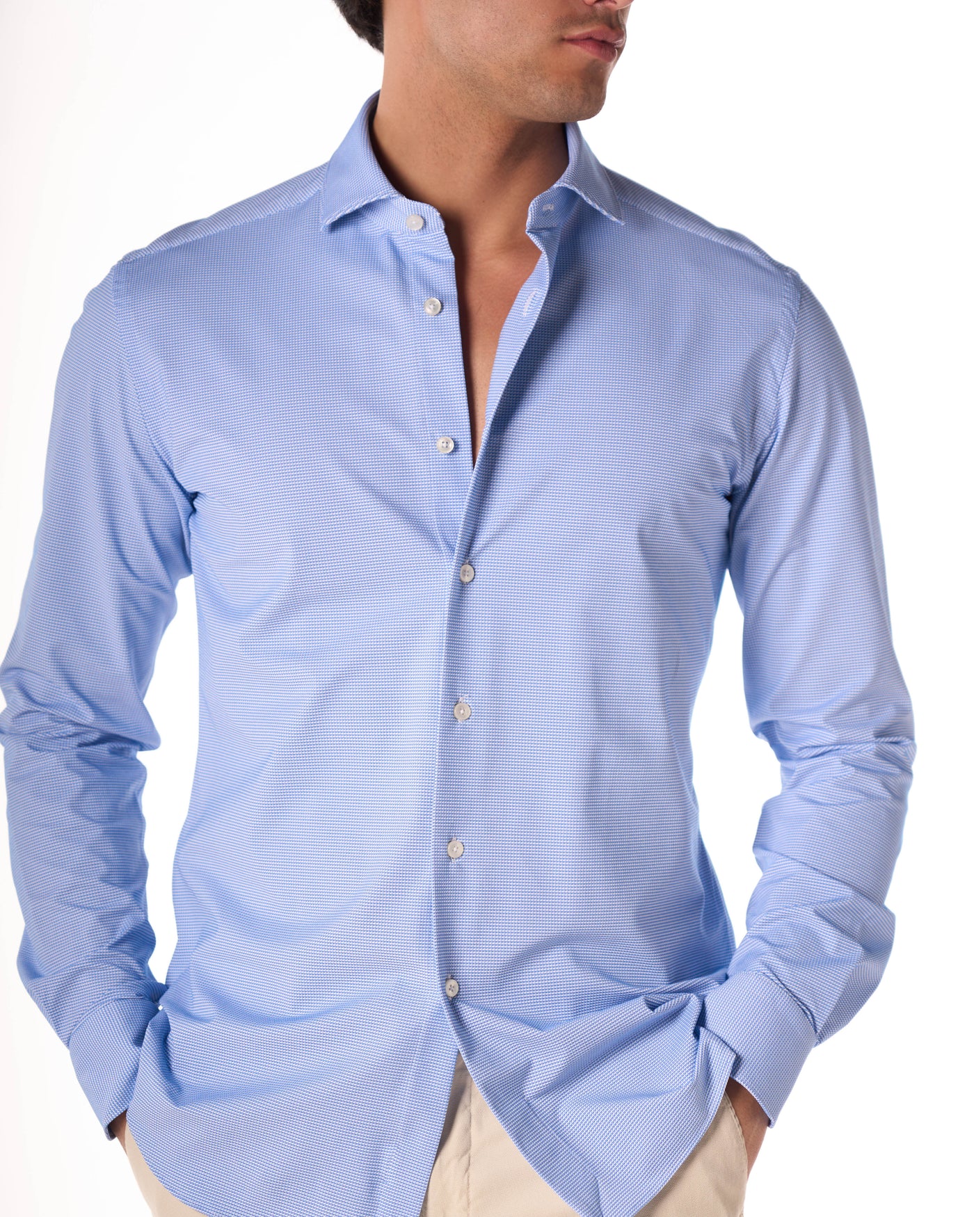 Camicia active color azzurro