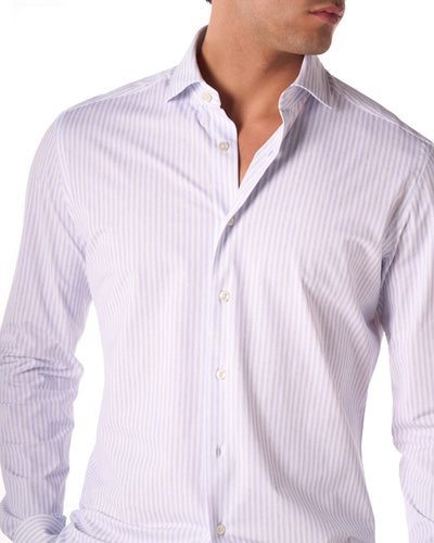 Camicia active color bianco/azzurro