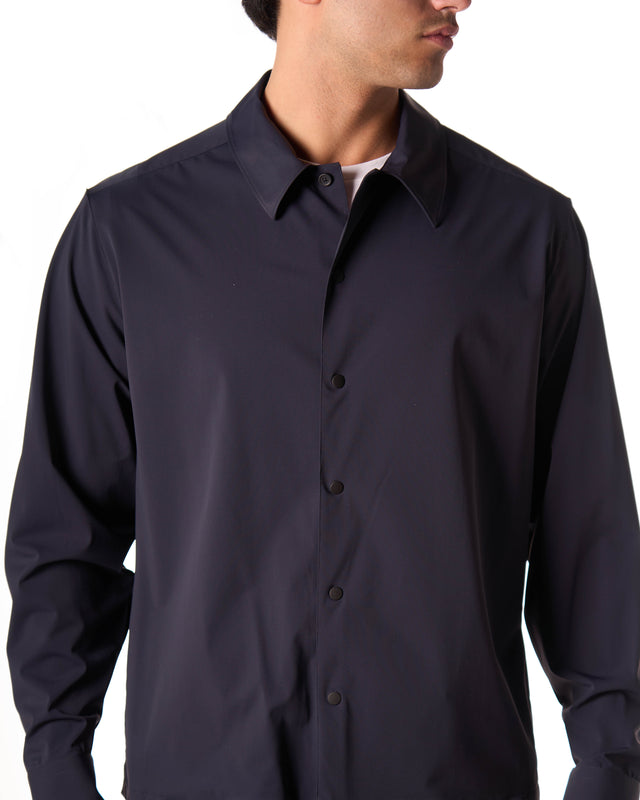 Camicia over shirt tecnico color blu