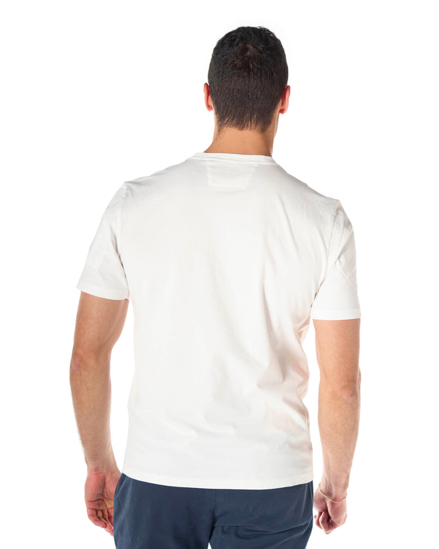 T shirt logo color bianco
