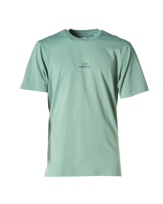 T shirt logo piccolo color salvia