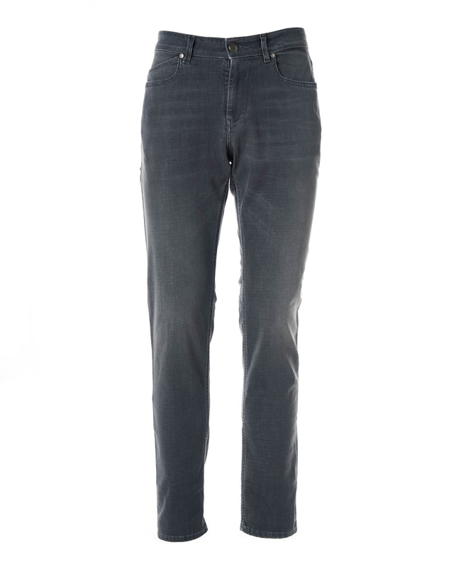 Jeans 9 once color grigio