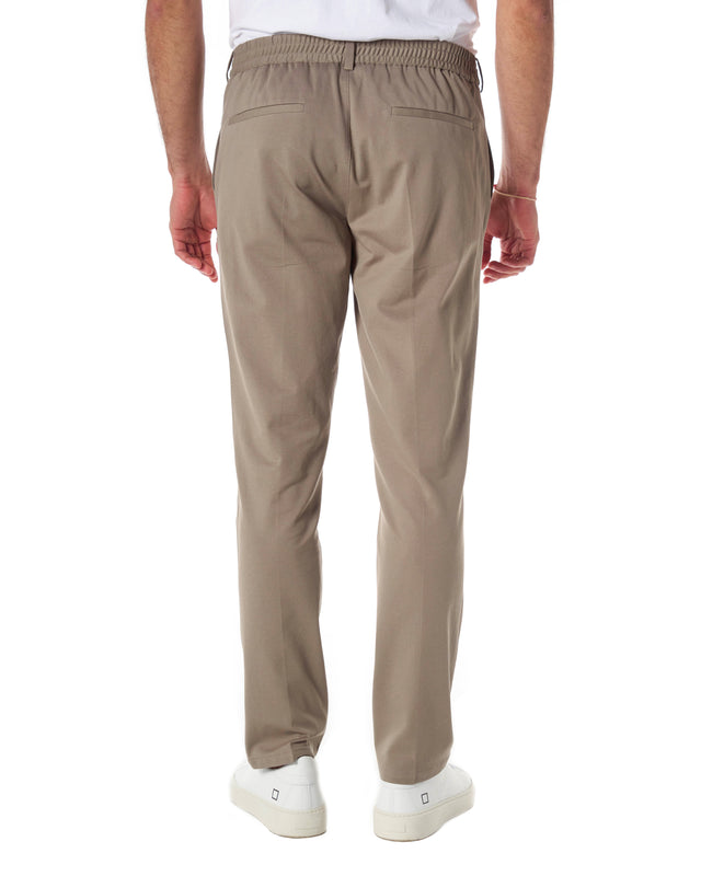 Pantaloni elastico color grigio