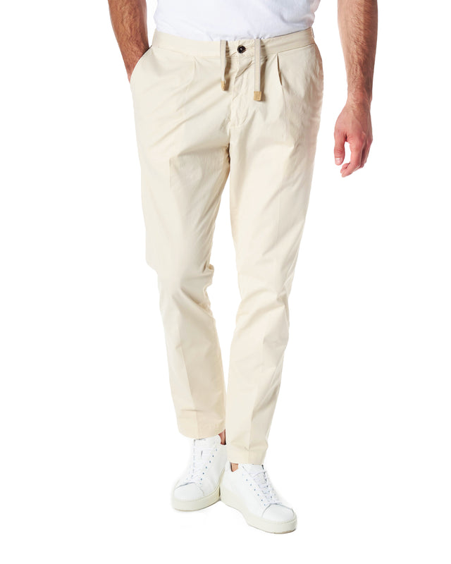 Pantaloni batavia ice color beige
