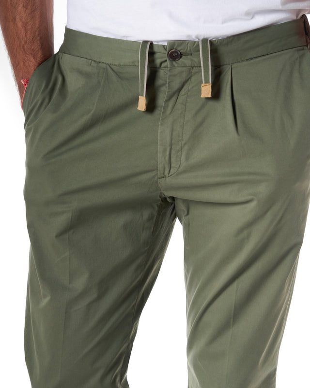 Pantaloni batavia ice color verde