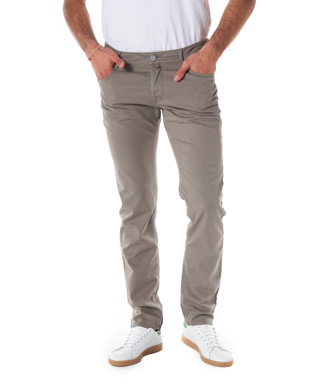 Jeans gabardina stretch color grigio