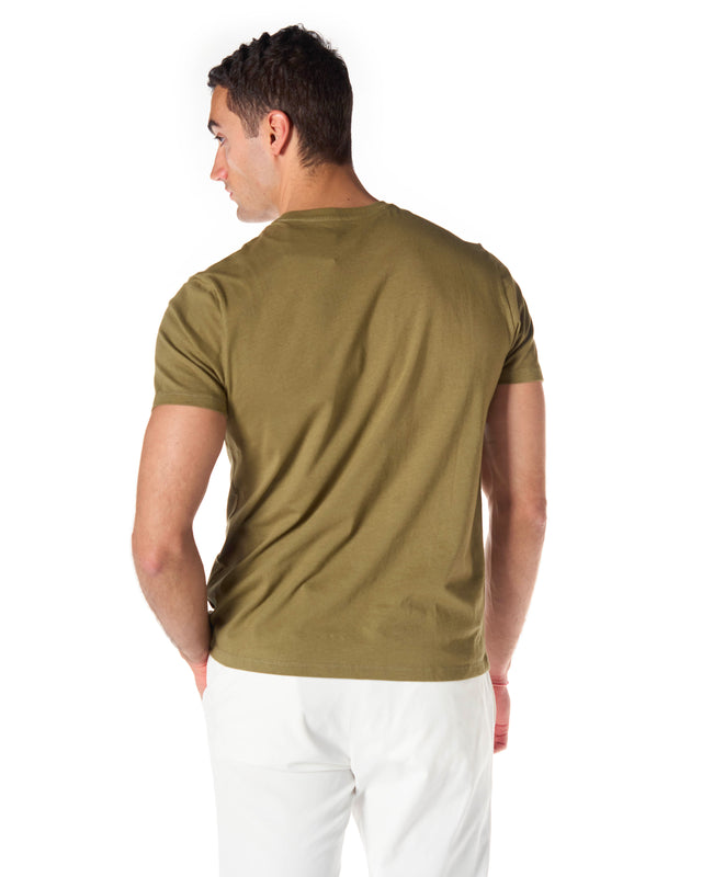 T shirt silk touch color militare