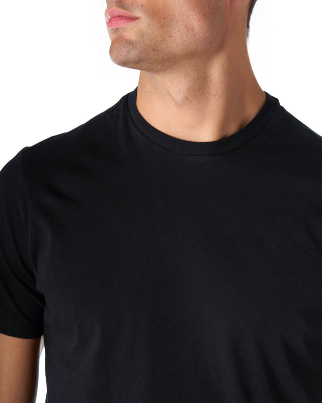Tshirt silk touch color nero