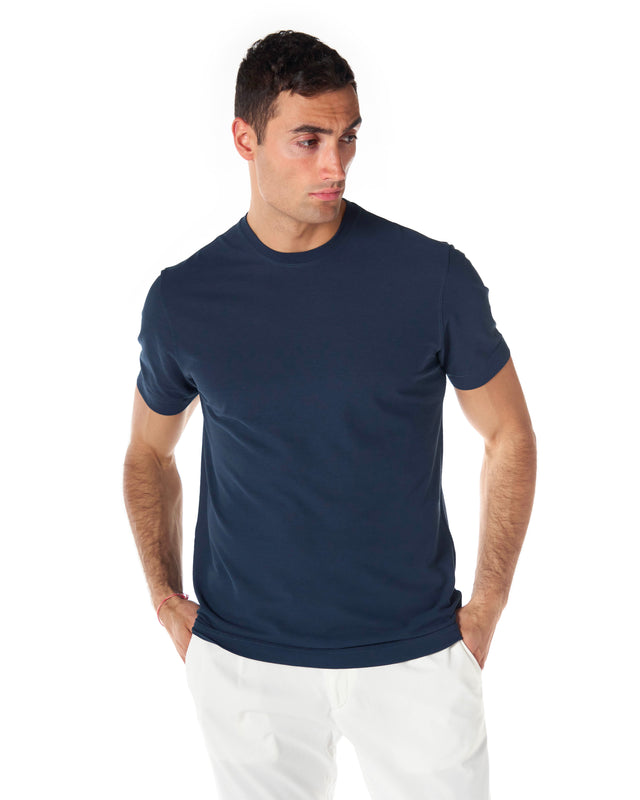 Tshirt liocell color blu