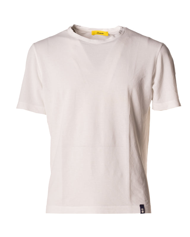 T shirt crepe color bianco