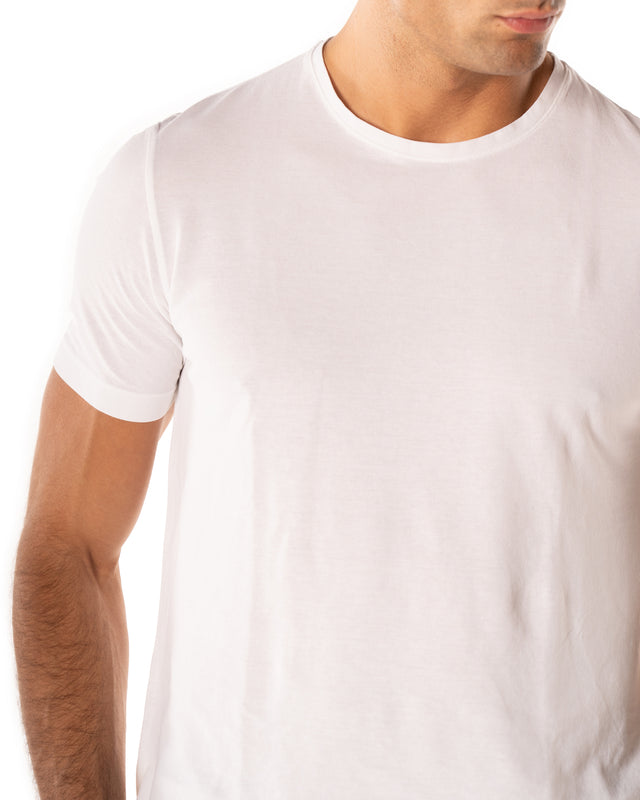 T shirt crepe color bianco