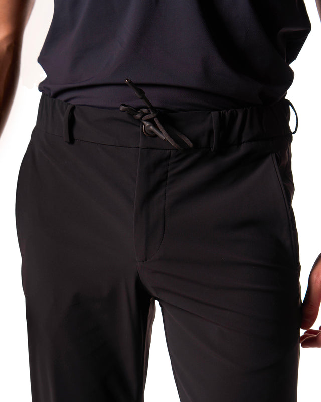 Pantaloni elastico color nero