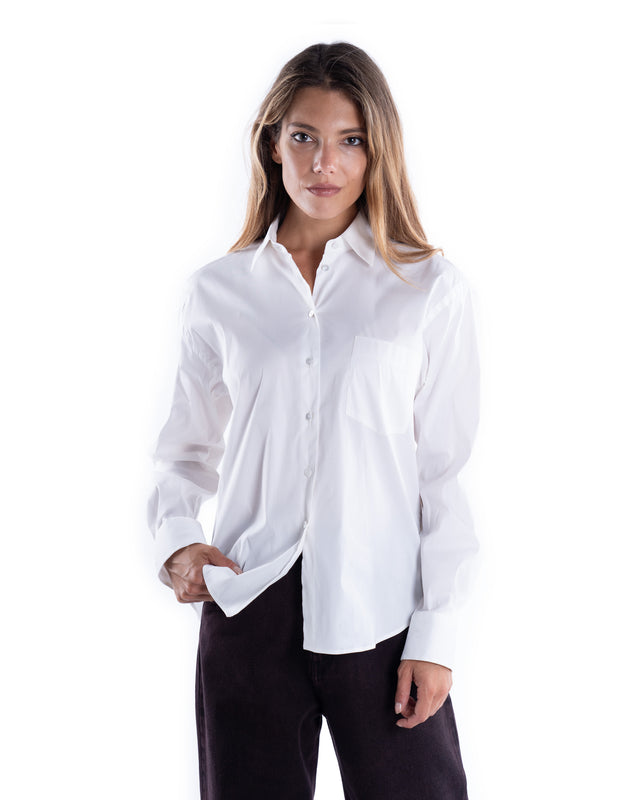 CAMICIA OVER TASCHE