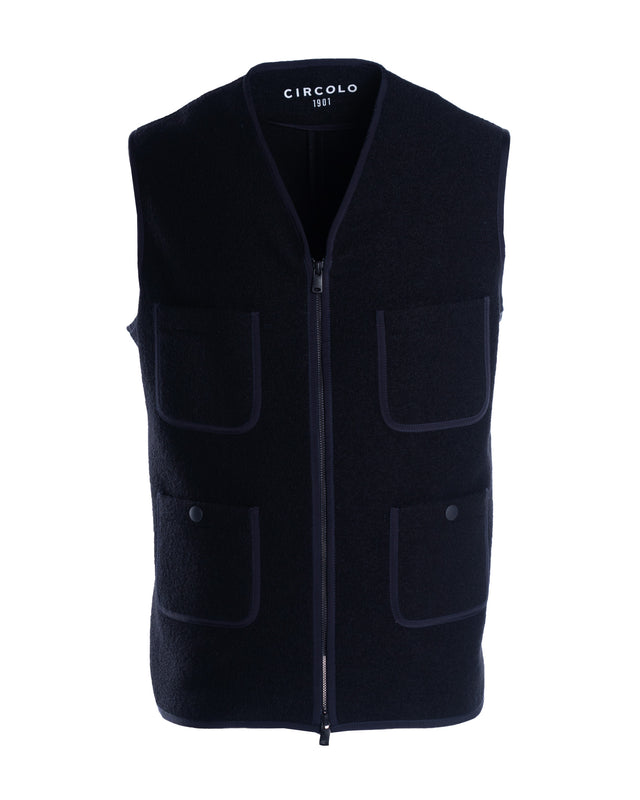 GILET LANA COTTO