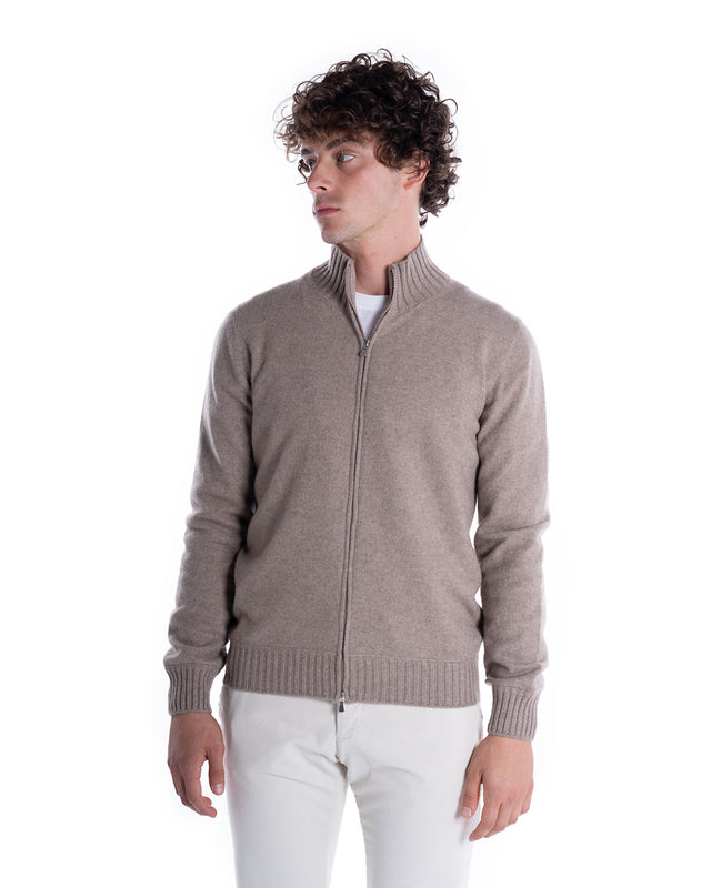 MAGLIA FULL ZIP CASHMERE