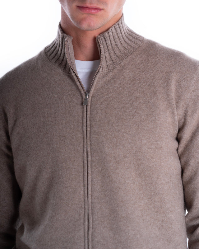 MAGLIA FULL ZIP CASHMERE