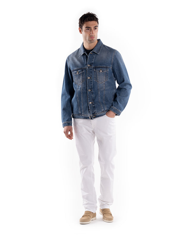 GIACCA DENIM BIKER