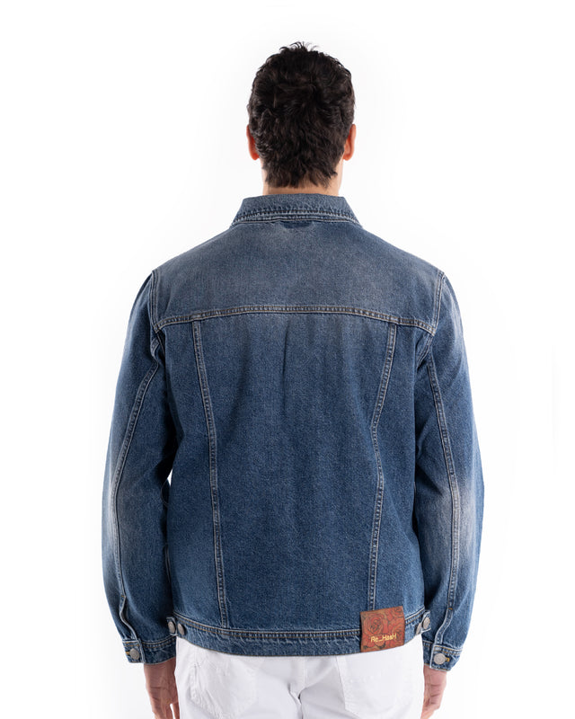 GIACCA DENIM BIKER