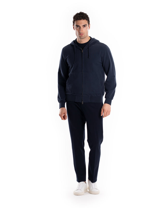 FELPA FULLZIP CAPPUCCIO