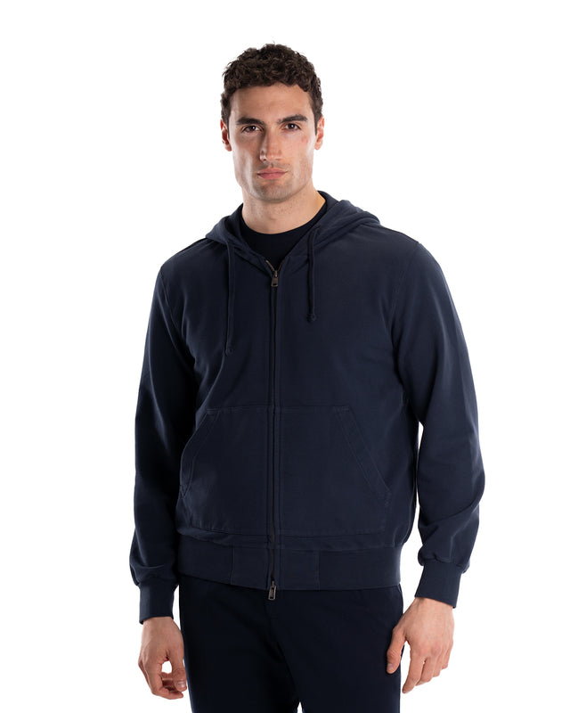 FELPA FULLZIP CAPPUCCIO