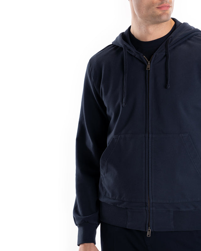 FELPA FULLZIP CAPPUCCIO