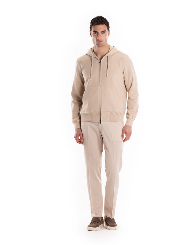 FELPA FULLZIP CAPPUCCIO