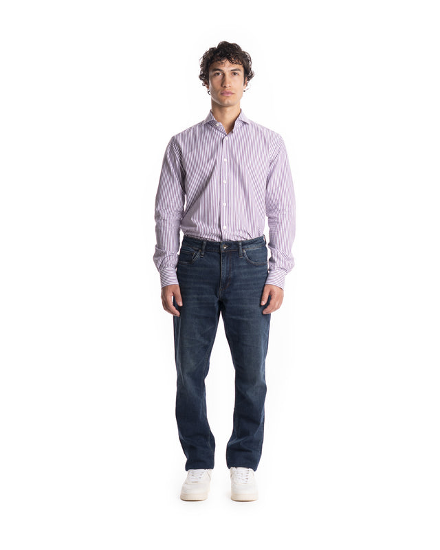 CAMICIA RIGA TRAVEL MELANGE